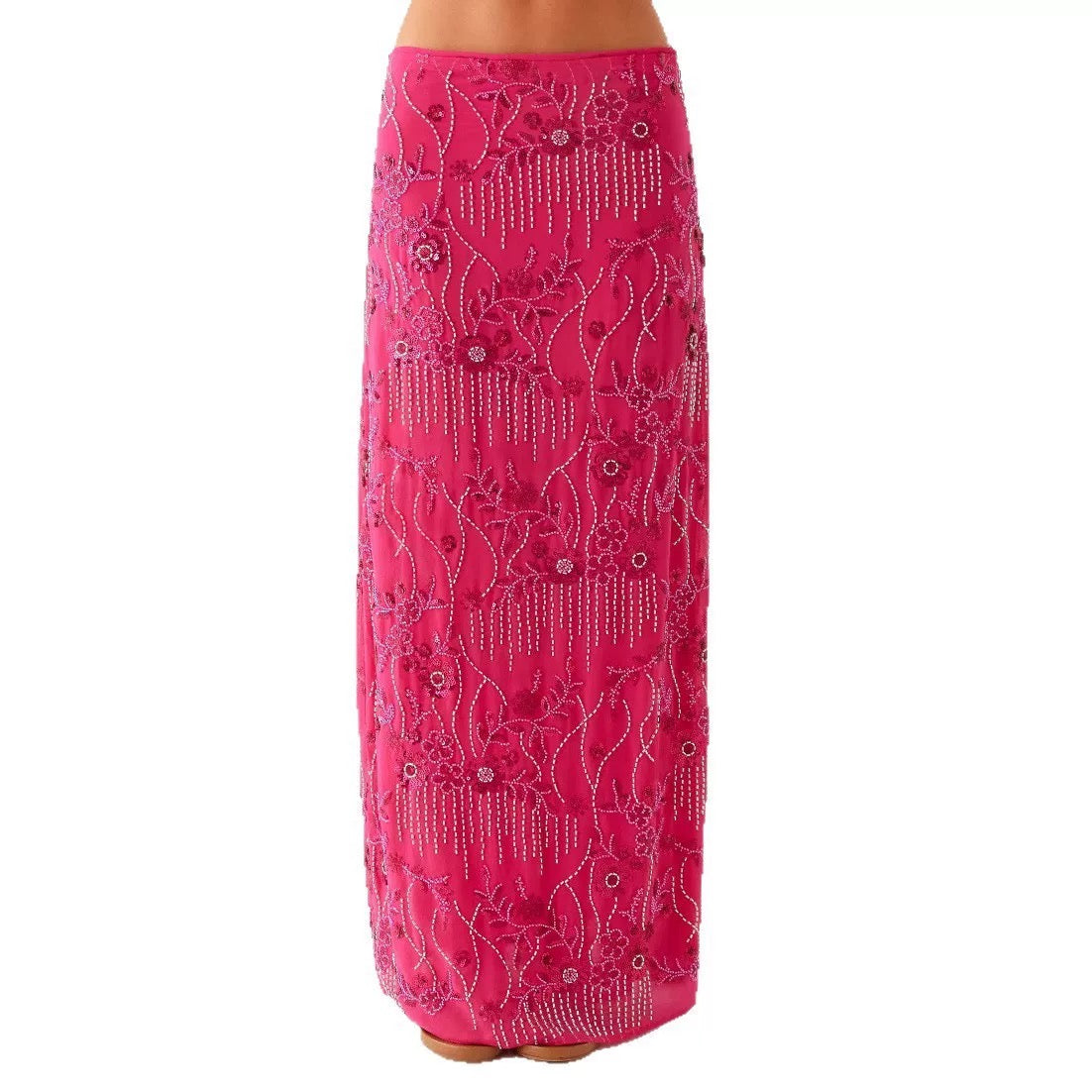 Echo Embellished Maxi Skirt