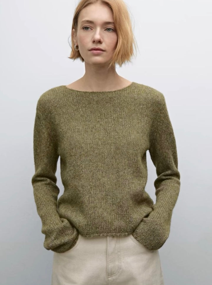 Soft Olive Knit Sweater